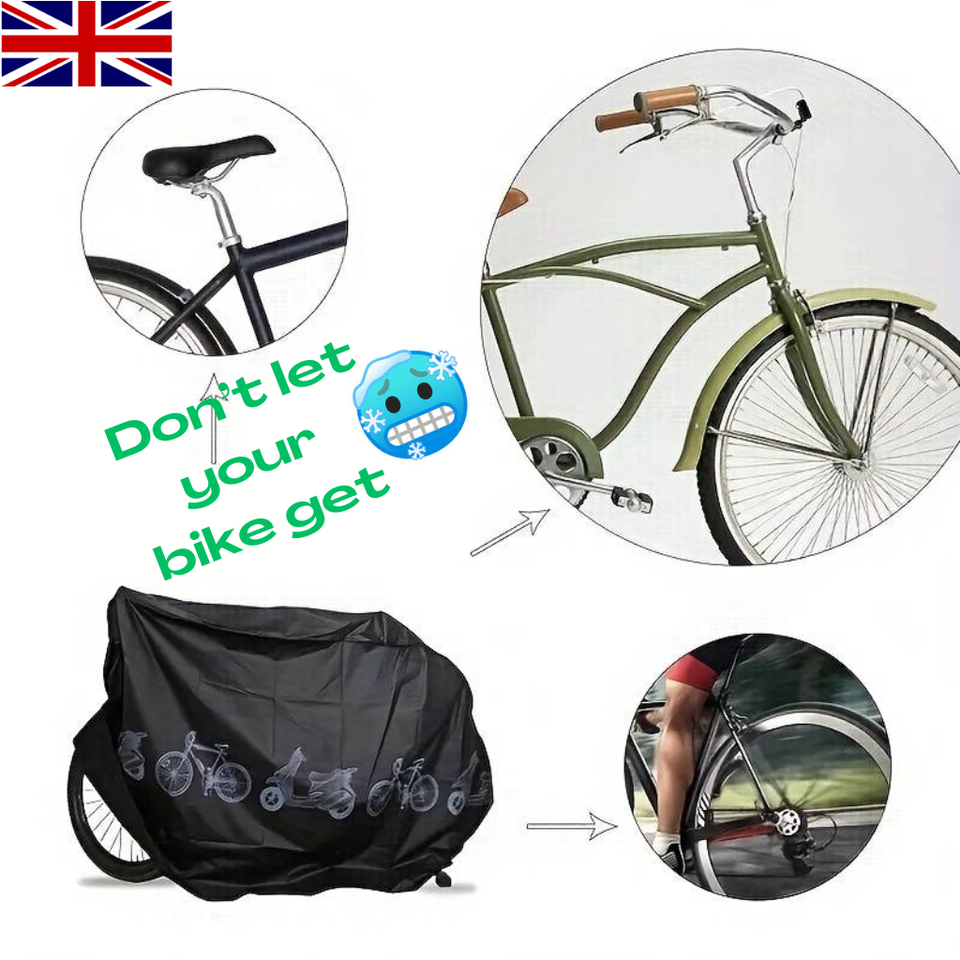 Bike Bicycle Cover UV resistant Waterproof anti rust dust heavy duty Outdoor UK