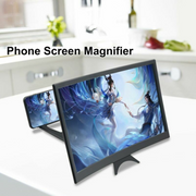 12" inch Mobile Phone Curved Screen Magnifier 3D Video Amplifier Stand Foldable