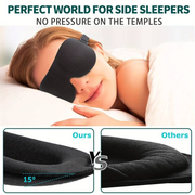 UK Eye Mask Soft Padded 3D Sleep Blackout Luxurious Eye Cover Travel aid Sponge