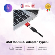 USB to USB C Adapter Type C Female to USB A Male Adapter Charger Cable Converter