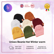 Beanie Hat Ladies Winter warm Beanie Hat Unisex Woolly Mens Ladies Cap Colours