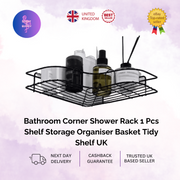 Bathroom Corner Shower Rack 1 Pcs Shelf Storage Organiser Basket Tidy Shelf UK