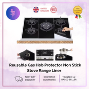 2 × Reusable Stove Hob Protectors Cooker Cover Liner Clean Mat Pad Gas UK