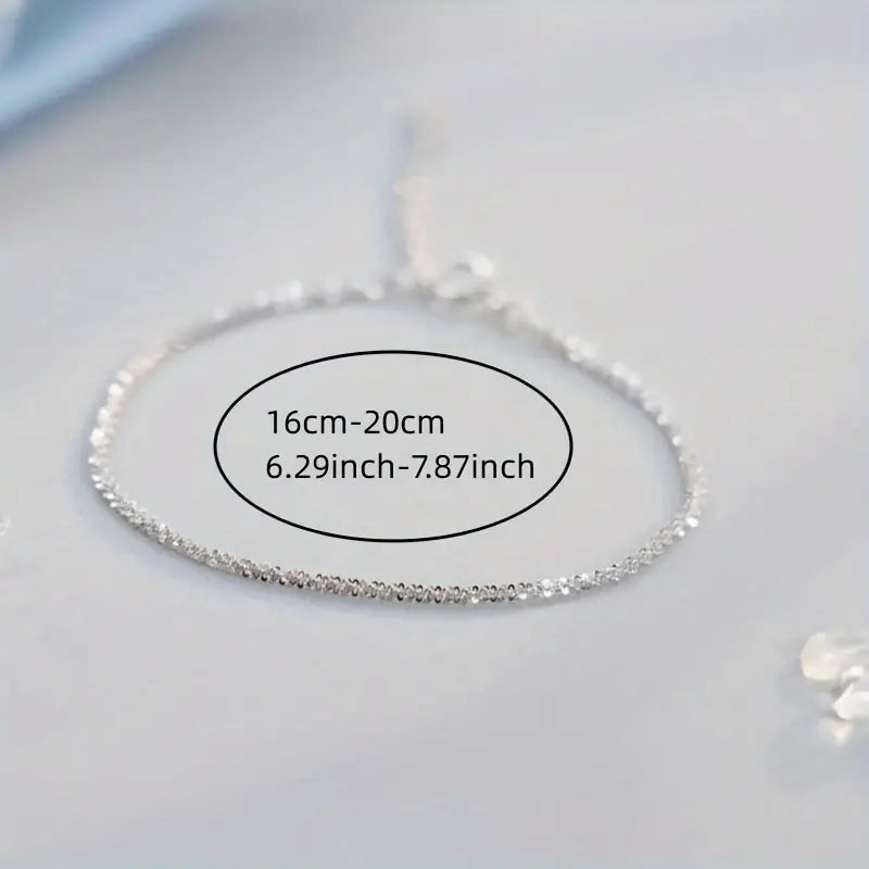 Bracelet Bangle Women Crystal Heart Sterling Silver Jewellery Love Gift UK