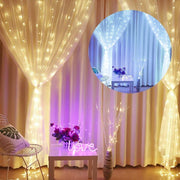 300 LED Curtain Fairy Lights String Indoor/Outdoor Wedding Wall Decoration