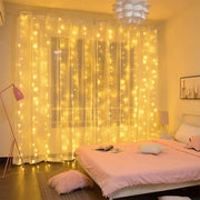 300 LED Curtain Fairy Lights String Indoor/Outdoor Wedding Wall Decoration