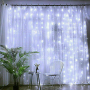 300 LED Curtain Fairy Lights String Indoor/Outdoor Wedding Wall Decoration