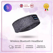 Wireless Bluetooth Headband Sleeping Eye Mask Headphones Headset Music Sports UK