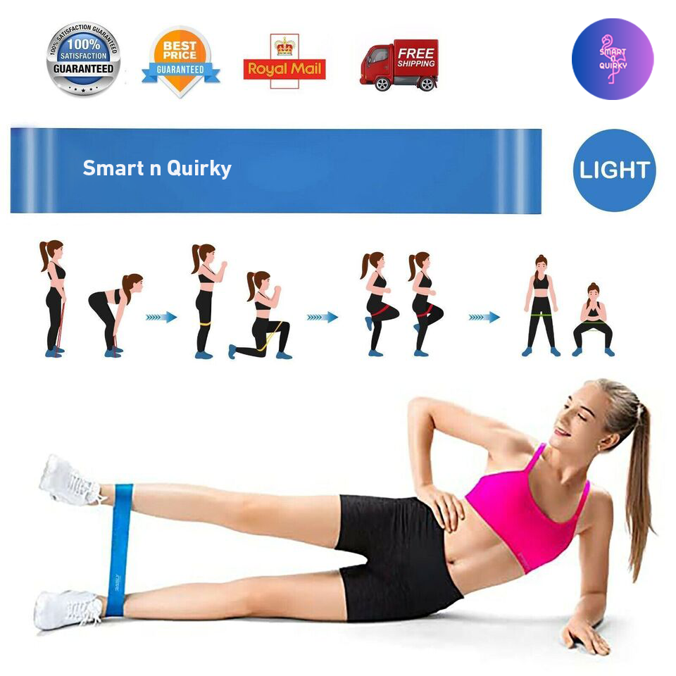 Resistance Bands Exercise 5-piece Set Loop Fitness Home Gym Yoga Latex or Single