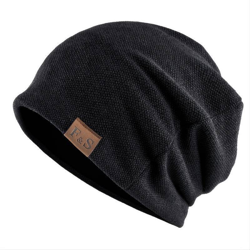 Oversized Baggy Knitted Woolly Winter Beanie Trendy Warm Hat for Men and Women