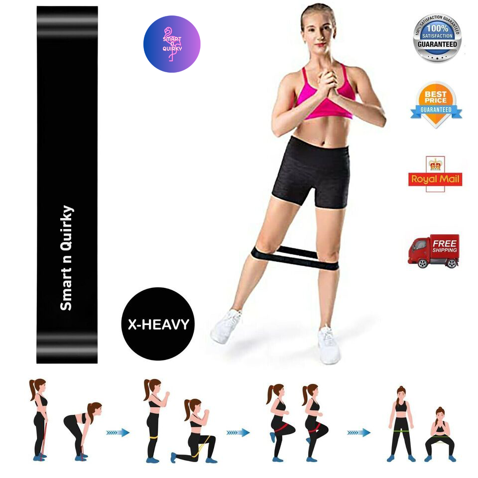 Resistance Bands Exercise 5-piece Set Loop Fitness Home Gym Yoga Latex or Single