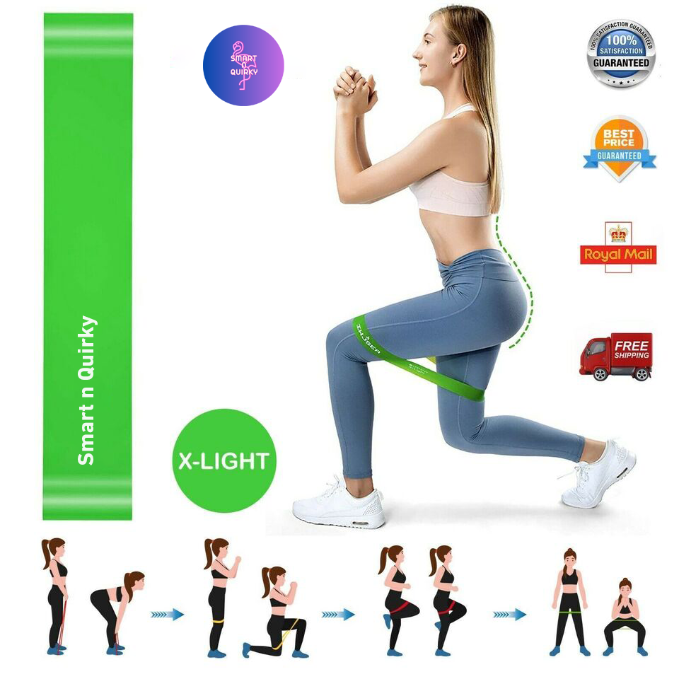 Resistance Bands Exercise 5-piece Set Loop Fitness Home Gym Yoga Latex or Single