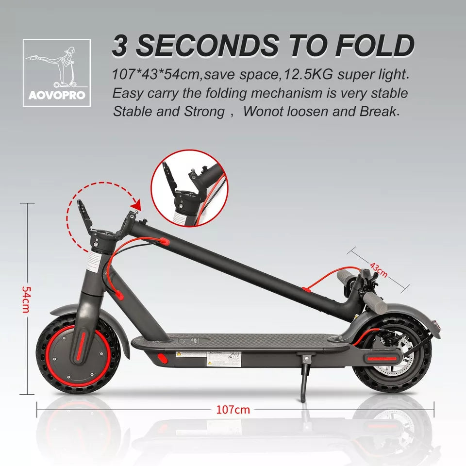 AOVOPRO ES80 Electric Scooter 19MPH 10.5Ah with App New Latest Model escooter