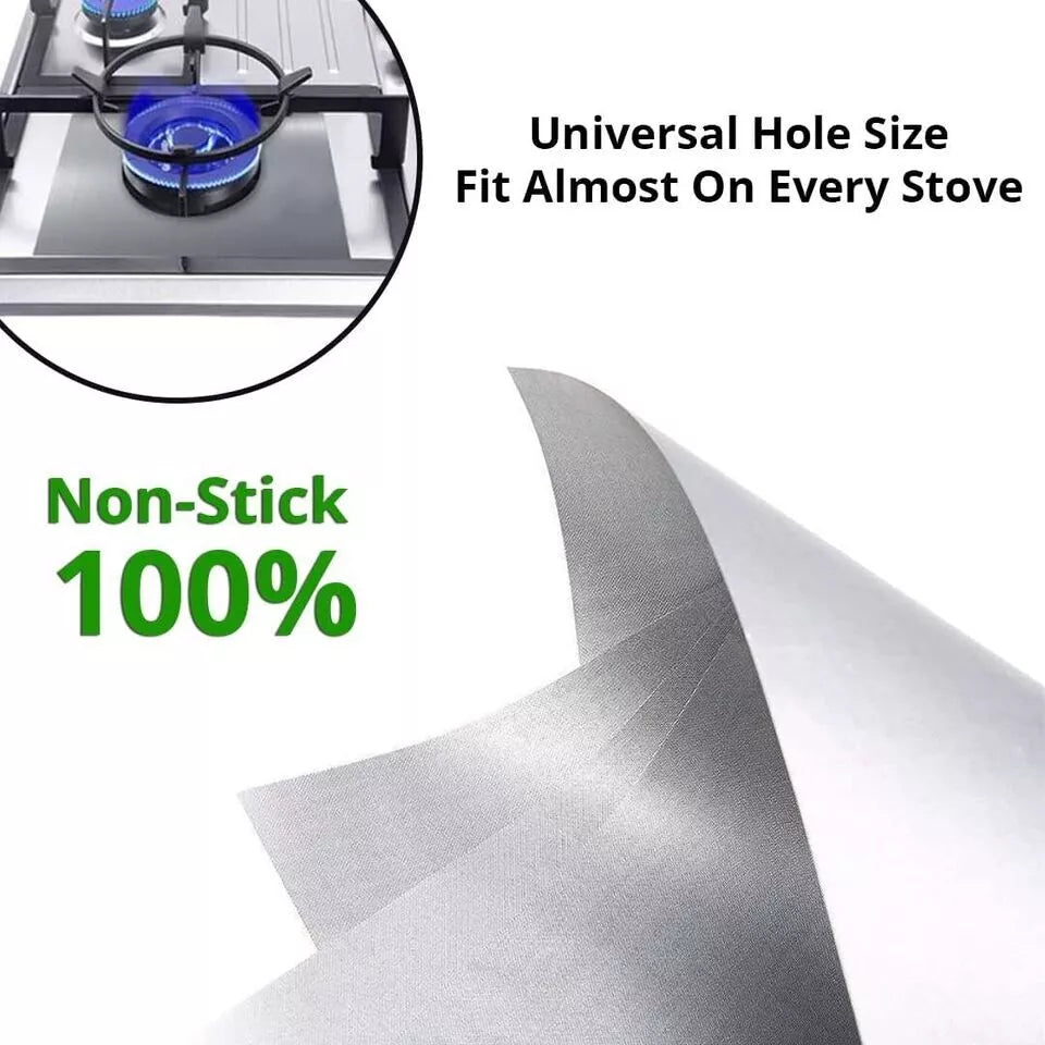 2 × Reusable Stove Hob Protectors Cooker Cover Liner Clean Mat Pad Gas UK