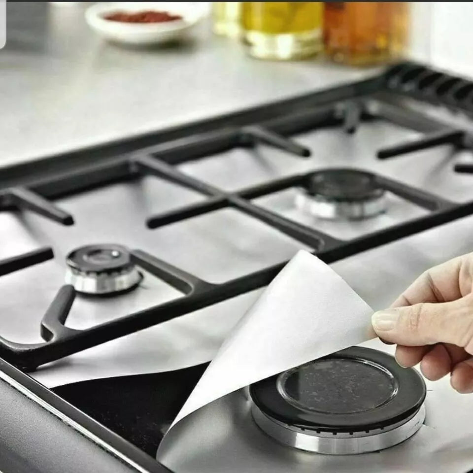 2 × Reusable Stove Hob Protectors Cooker Cover Liner Clean Mat Pad Gas UK